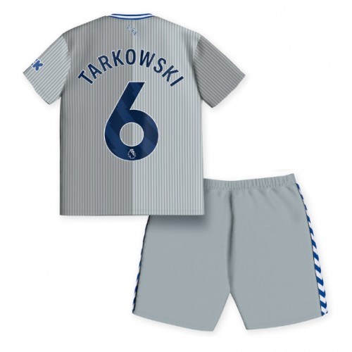 Otroški Nogometni dresi Everton James Tarkowski #6 Tretji 2023-24 Kratek Rokav (+ Kratke hlače)